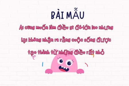 Ai cũng muốn làm điều gì đó lớn lao nhưng lại không nhận ra rằng cuộc sống được tạo thành từ những điều rất nhỏ